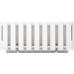 Prosperplast Plantenbak - kunststof - wit - 38 x 18 x 16 cm - Plantenpotten