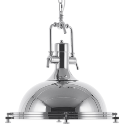 Beliani EBRON - Hanglamp-Zilver-IJzer