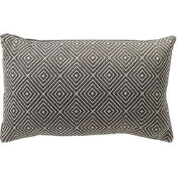 Dutch Decor VERANO - Outdoor Kussenhoes 30x50 cm - waterafstotend en uv-bestendig - Charcoal Gray - antraciet - Dutch Decor