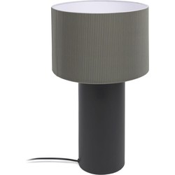 Kave Home - Tafellamp Domicina metaal zwart en grijs