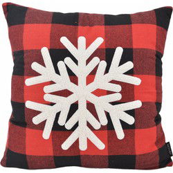 Sierkussen SNOW Kerst Ruit | 45 x 45 cm | Katoen