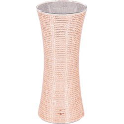 Vase - Disco - Glass - Rose Gold - 12,5x12,5x30cm