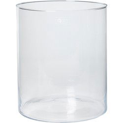 Vaas - transparant - cilinder - bloemenvaas - glas - 30 x 35 cm - Vazen