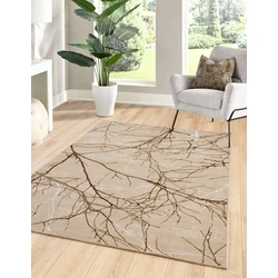 Minye Modern Beige Taupe vloerkleed - Designer - 80 X 150 CM