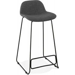 MOSKOW halfhoge snackkruk 49x53x85 cm Grijs