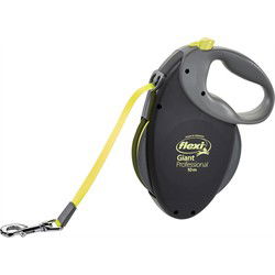 FLEXI ROLLIJN GIANT TAPE PROFESSIONAL NEON ZWART / GEEL 10 MTR TOT 50 KG