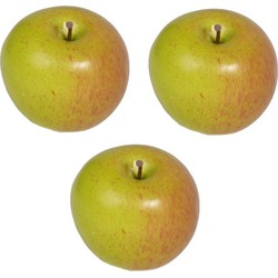 3x Kunst fruit appels 8 cm - Kunstbloemen