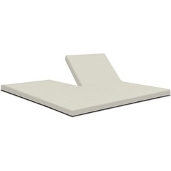 Harris&Darwin Stretch Jersey Creme Split topper Hoeslaken 160x220cm