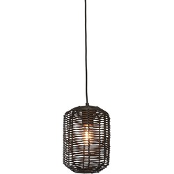 Hanglamp Tanami - Rotan Zwart - Ø18x25cm