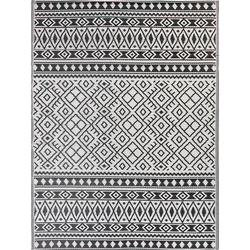 Beliani NARLI - Buiten tapijt-Zwart-Polypropyleen