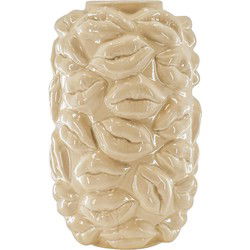 Vase - Kisses - Ceramics - Beige - 17x17x27cm