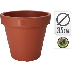 Bloempot ek rond 35 cm