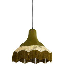 Light & Living - hanglamp - Mizia - groen - textiel - E27 - 2986076