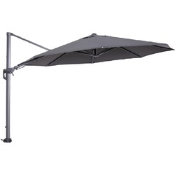 Garden Impressions Hawaii zweefparasol Ø350 cm - frame carbon black - doek donker grijs