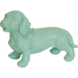 Ornament - Tackle Dog - Polyresin - Mintgreen - 20x8x15cm