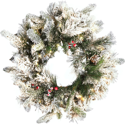 WHITEHORN - Krans - Groen/Wit - PVC
