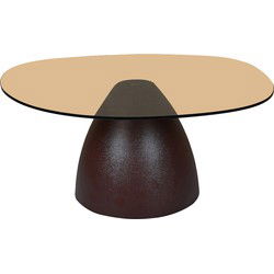 Brix - Salontafel - Brix Mylon Brown 86cm - Bruin