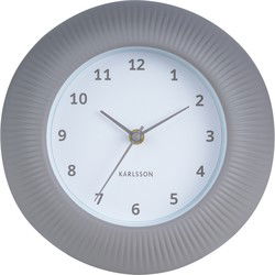 Karlsson - Wandklok Tender Rib - Warmgrijs- Ø25cm