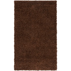 Safavieh Shaggy Indoor Woven Area Rug, Athens Shag Collection, SGA119, in Brown, 91 X 152 cm