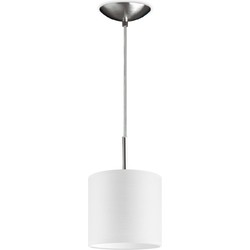 hanglamp tube deluxe bling Ø 16 cm - wit