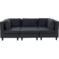 Beliani UNSTAD - Modulaire Sofa-Zwart-Polyester