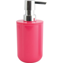 MSV Zeeppompje/dispenser Porto - PS kunststof - fuchsia roze - 7 x 16 cm - 260 ml - Zeeppompjes