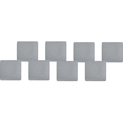 SASSARI  - Tuinkussen set van 8 - Grijs - 46 x 46 cm - Polyester