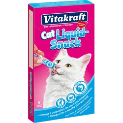 Cat-Liquid snack zalm & omega 6 stuks - Vitakraft