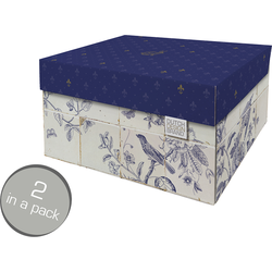 Dutch Design Brand Opbergdoos met Deksel - Doos in Karton - Geschenkdoos - 33x24x17cm - Royal Dutch - 2 Stuks