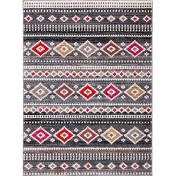 Safavieh Global Indoor Woven Area Rug, Adirondack Collection, ADR276, in Grey & Ivory, 122 X 183 cm