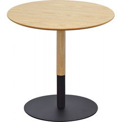 Ronde design salontafel DILA 48x48x405 cm Beige