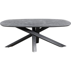 PTMD Alore black black diningtable oval 240 cm