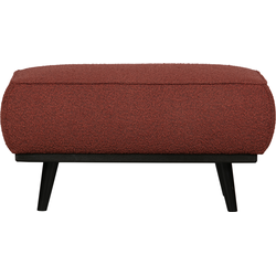 BePureHome Statement Hocker - Bouclé - Chestnut - 40x80x55