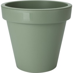 Pro Garden Plantenpot/bloempot - kunststof - groen - D30 cm - Plantenpotten