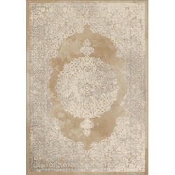 Vintage Oosters Tapijt DEFNE - Beige/Wit - 200x275 cm