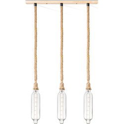 Home sweet home touw hanglamp Leonardo 3L Tube - helder