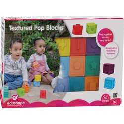 Edushape Edushape Getextureerde Blokken Mix & Match - 9 stuks