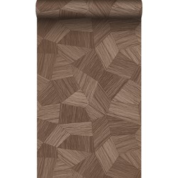 Origin Wallcoverings eco-texture vliesbehang grafisch 3D motief roest bruin - 0.53 x 10.05 m - 347824