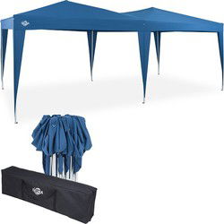 Easy Up - Vouwtent - Paviljoen - Partytent blauw 3x6 mtr