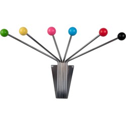 Hat Rack Neptune Chrome w. Coloured Balls Large
