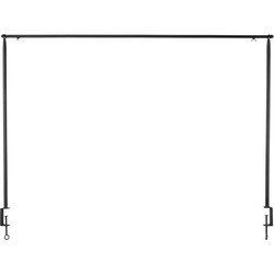 Esschert Design Tafelklem - zwart - staal - 117-212 x 4 - 110 cm - Tafelklemmen