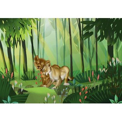Komar fotobehang The Lion King groen - 400 x 280 cm - 610077