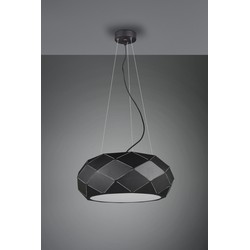 Industriële Hanglamp  Zandor - Metaal - Zwart