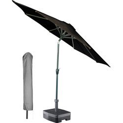 Kopu® Calma Parasolset Rond 300 cm met Hoes - Antraciet