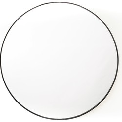 HV Round Mirror Metal - Black - 100cm