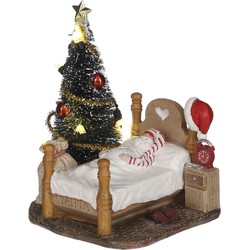 Sleeping Santa battery operated - l9,5xw8xh10cm