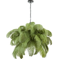 Light & Living - Hanglamp FEATHER - Ø80x80cm - Groen