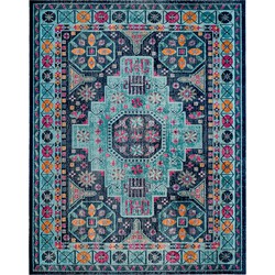 Safavieh Vintage Inspired Indoor Woven Area Rug, Artisan Collection, ATN335, in Blue & Multi, 201 X 274 cm