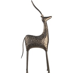 Clayre & Eef Beeld Antilope 102 cm Koperkleurig Metaal