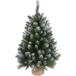 Triumph Tree kunstkerstboom met jute empress spruce - 60x46 groen